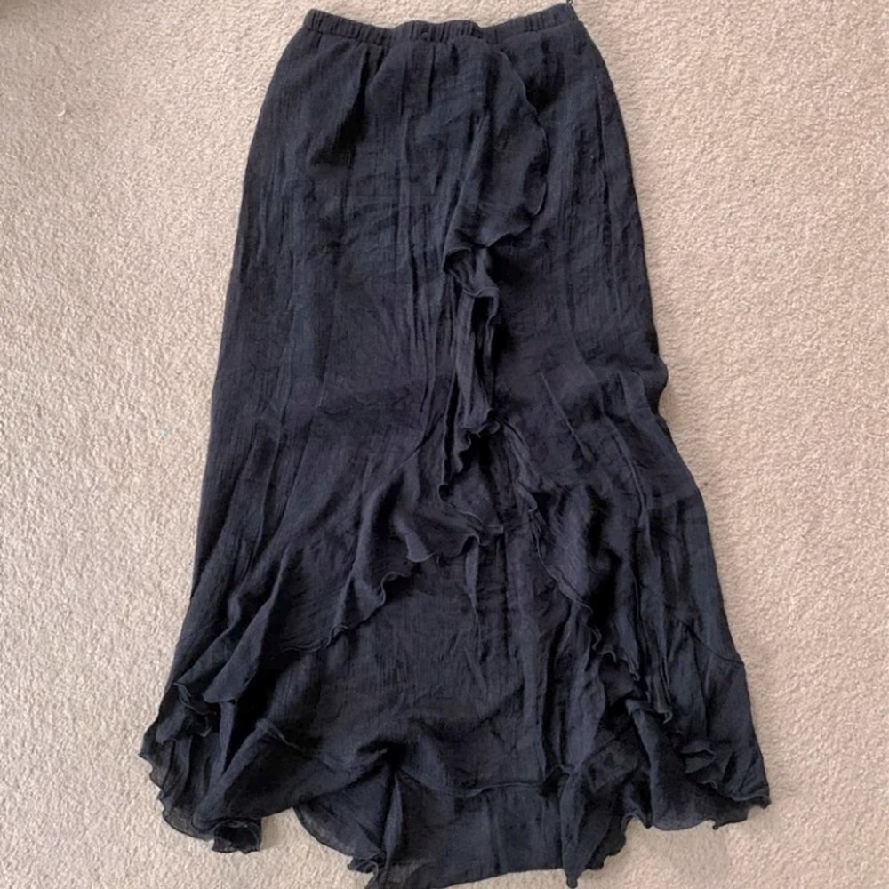 By & By Black Maxi Skirt
